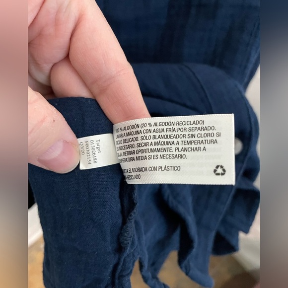 Universal Thread Womens Blue Long Sleeve Button Down‎ Shirt Size small - Picture 6 of 10